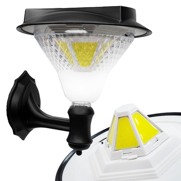 아미다 AMIDA 태양광 6면 면발광 야외 센서 정원등 가로등 대체 조명 큰 패널 120구, 흰빛, 벽걸이형