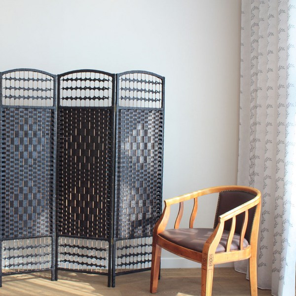 리빙엔터 단연결 자유롭게 가능 인테리어파티션 라탄파티션 칸막이 가리개 가림막 파티션 이동식파티션 식당가리개 가벽 병풍 업소용 사무용, 커피