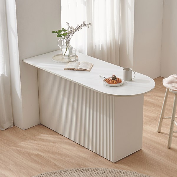  [즉시할인+할인쿠폰][스칸디아]플로리 1100&1500 템바보드 홈바 테이블 아일랜드 식탁, 02. 1500테이블, 화이트 