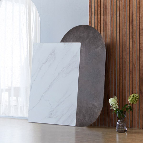 베스트리빙 오염과 스크레치에 강한 12T 포세린 2인/4인/6인 800/1200/1400/1600/1800 통 세라믹 상판/테이블 상판/가구리폼/식탁상판교체, 화이트