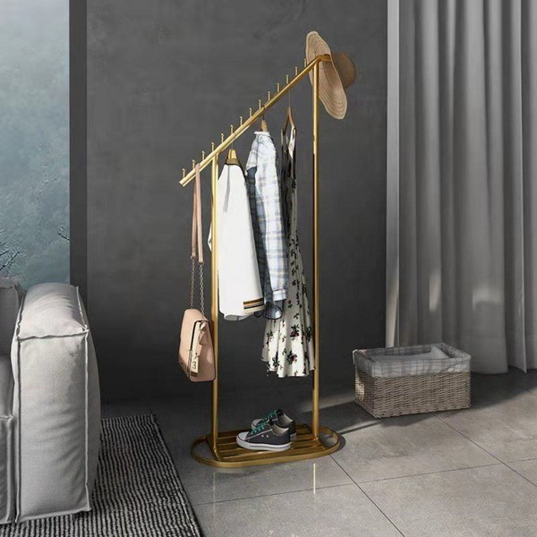 양면 코끼리 행거 옷걸이 매장형 양방향 의류매장, 골드