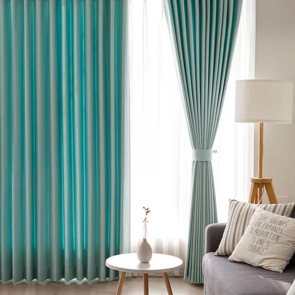  소르르홈데코 [빠른배송] 릴렉스 형상기억 암막커튼 2장+고정끈 이음선없는 거실 안방 방한 방풍 