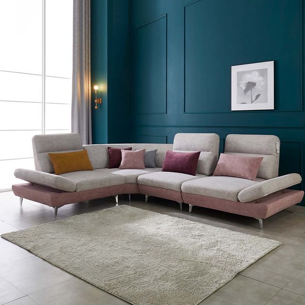 이터널니즈 샤르니 조야원단 3~6인용 코너형 패브릭 스윙소파, 스툴추가 안함, 1인용 추가 안함