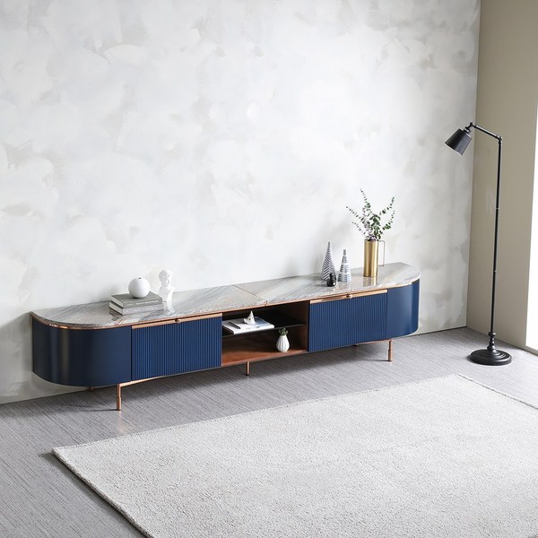  스텔라 대리석 거실장 2600, 화이트 