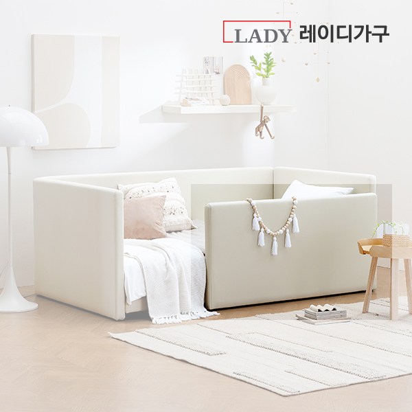  레이디가구 코쿤 슬림 데이베드 침대 SS/Q, 추가(단독구매불가) 11. 안전가드(기본형)_연베이지 
