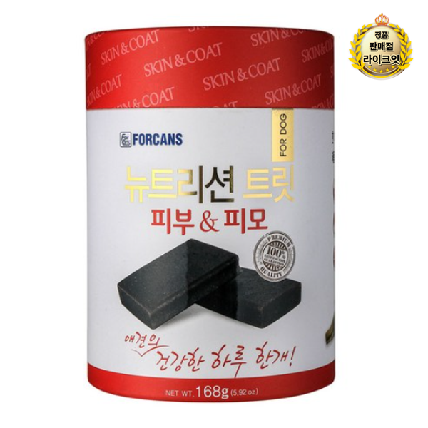 포켄스 강아지 영양제 뉴트리션 트릿, 오메가-3지방산, 6개, 피부/털개선