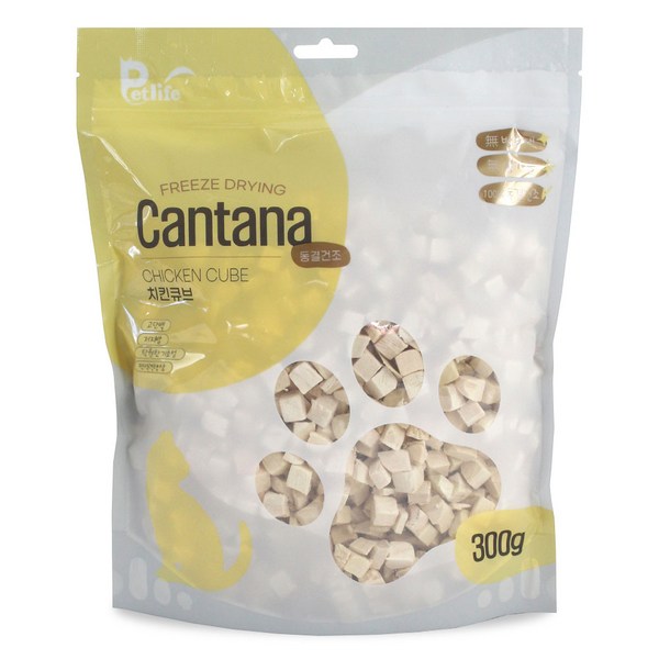 펫라이프 킨타나 동결건조 치킨큐브300g, 치킨큐브, 300g, 1개