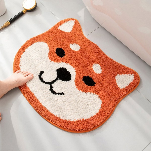 폭신 냥멍 극세사 발매트 1+1, 01. 시바이누, 02. 3색냥이