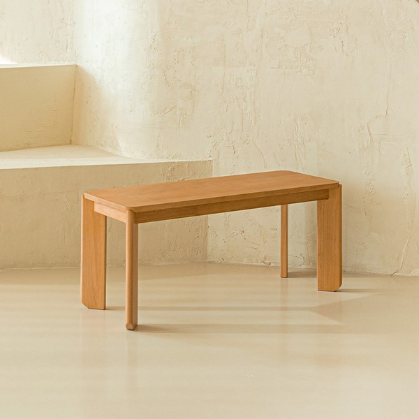 오아르 린 원목 2인용 식탁 벤치 의자 1050, 오크내추럴, 1개