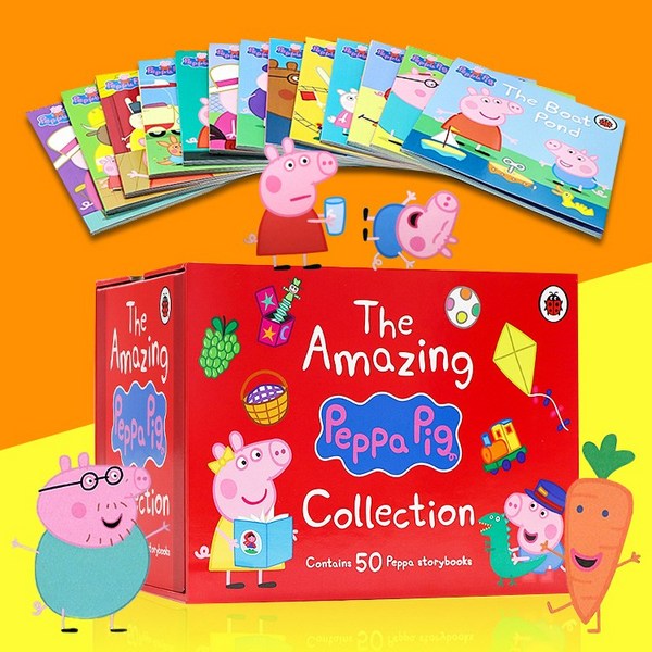  [이엔제이] 국내 당일발송 어메이징 페파피그 (레드) 50권세트 Amazing Peppa Pig Red 원서 영어 음원제공 
