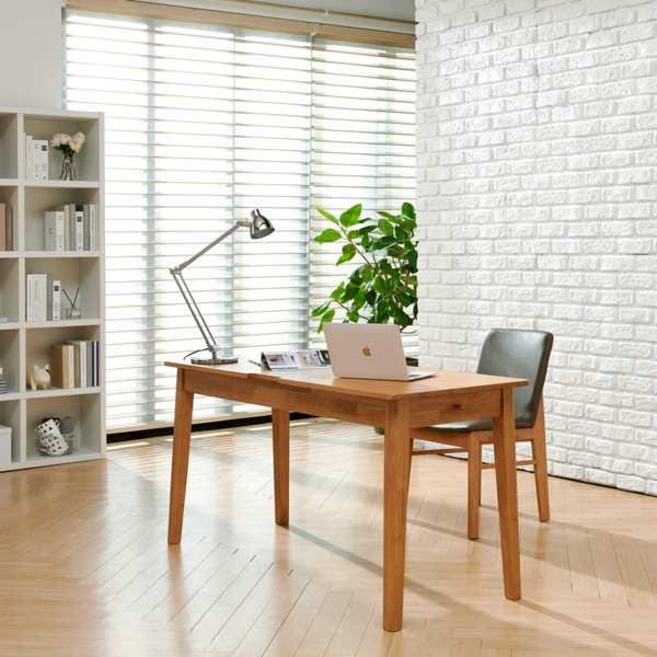 엄마가구 플레인 서재 원목책상 1000 1200 1500 1800, 원목책상 1500