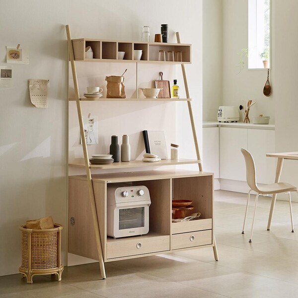  일룸 [일룸]레마 카페장 1000폭 인출형, 뉴트럴밤나무 