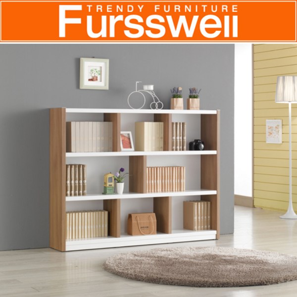 퍼스웰 모서리둥근 3단책장1600 와이드형(GA_008), 화이트핑크, 화이트핑크