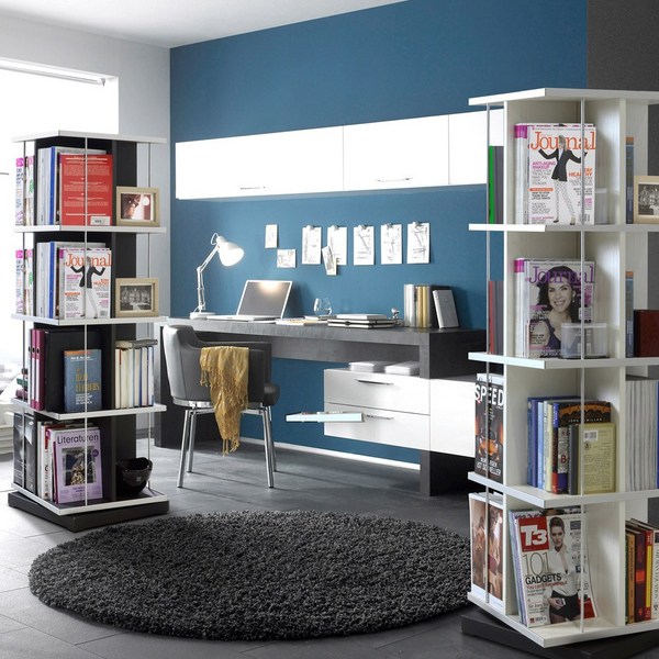 비앙스 VONI 4단 인테리어 회전책장, A형(화이트)