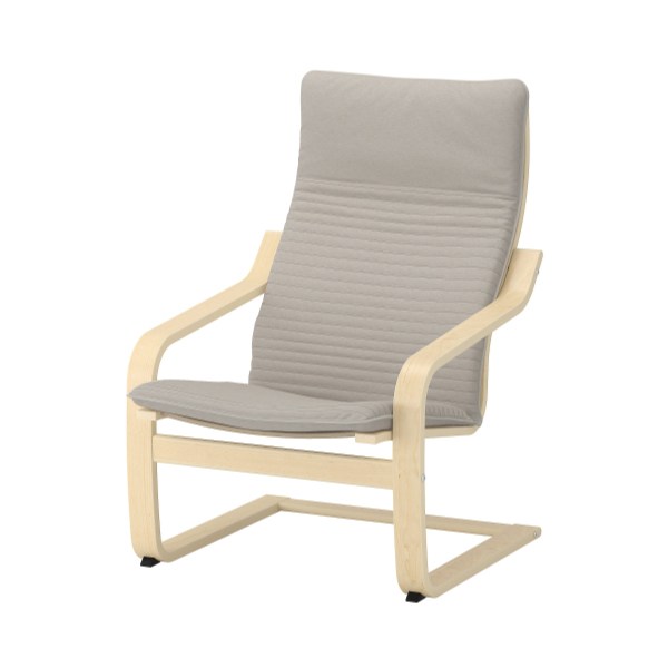 이케아 POANG 암체어/안락의자/1인소파, 라이트베이지