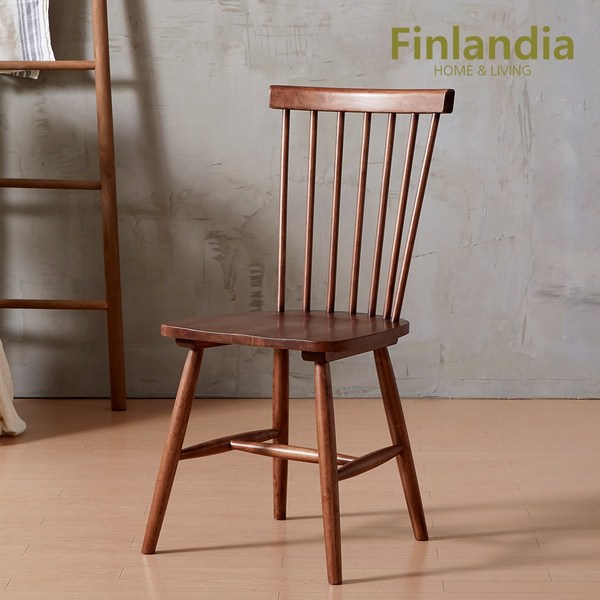 핀란디아 마틴 월넛의자_2개세트 식탁세트, 월넛