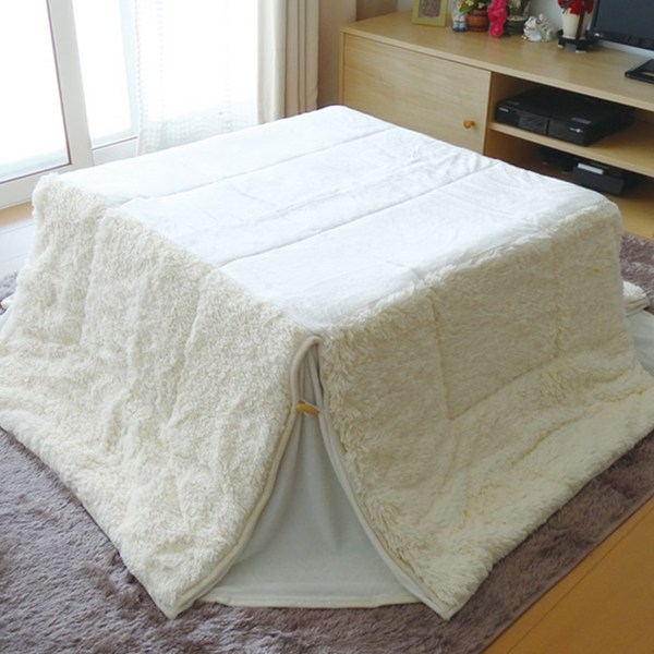  접이식난방테이블 KOR-75F, 이불ONLY필립스(IV)아이보리(180X180cm) 