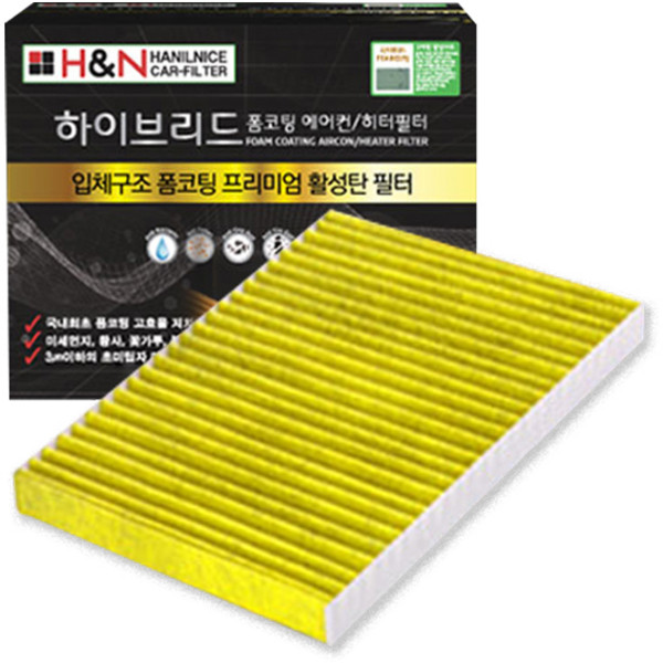 한일 입체구조 폼코팅 활성탄 차량용 에어컨필터, 쉐보레-A175 올란도, 1개