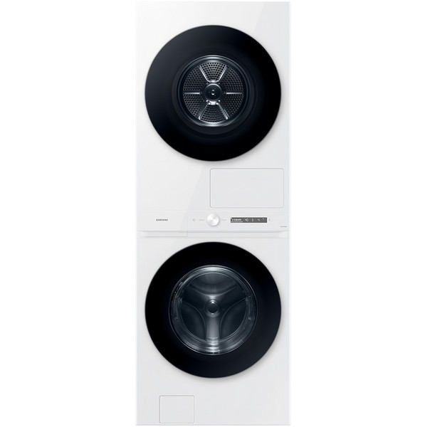 [10% 환급가전] 삼성전자 BESPOKE 그랑데 AI 원바디 Top Fit 세탁기 + 건조기 WF2420HCWWC 24kg + 20kg 방문설치, 화이트