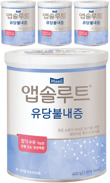 앱솔루트 유당불내증 분유, 400g, 4개