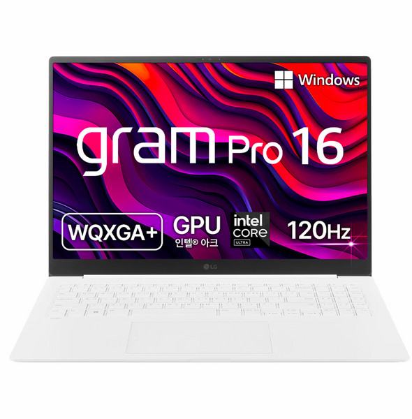 LG전자 2024 그램 Pro 16 코어 Ultra 7, 에센스 화이트, 512GB, 32GB, WIN11 Home, 16Z90SP-KD7CK