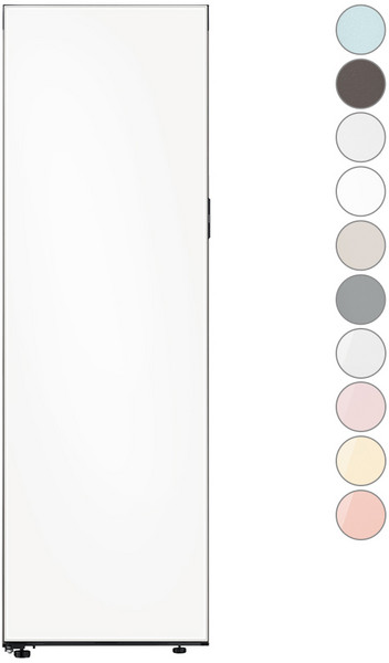 [10% 환급가전] [색상선택형] 삼성전자 비스포크 409L 1도어 냉장고 키친핏 방문설치, 새틴 화이트, RR40C7805AP