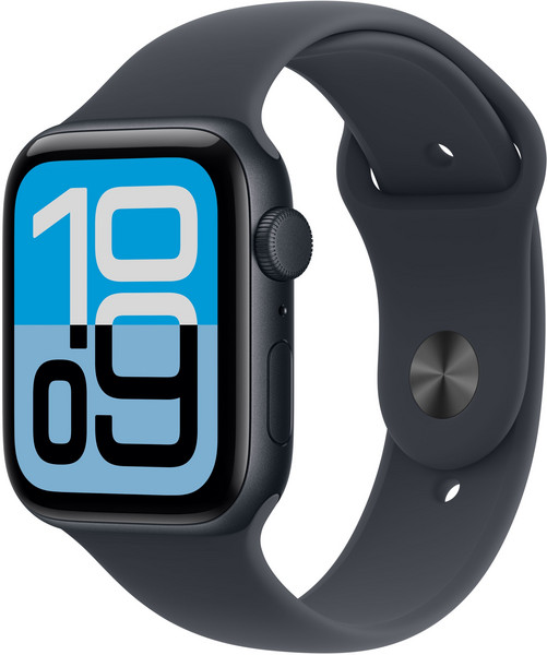 Apple 2025 애플워치 SE3 알루미늄 케이스, 44mm, GPS, 미드나이트, M/L
