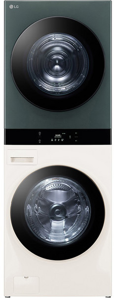 [10% 환급가전] LG전자 트롬 오브제컬렉션 워시타워 WL21EGN 세탁기 25kg + 건조기 21kg 방문설치, 세탁기(네이처 베이지), 건조기(네이처 그린)
