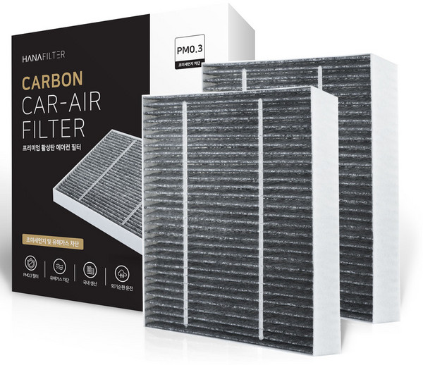 하나필터 PM0.3 고급 활성탄 자동차 에어컨 필터, K-34, 2개