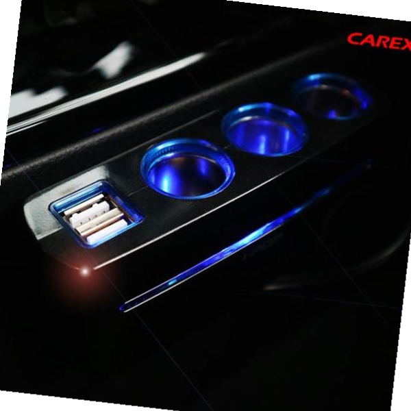 카렉스 아이팝블루라인듀얼USB 3구소켓 / 멀티소켓 시거잭, 본상품