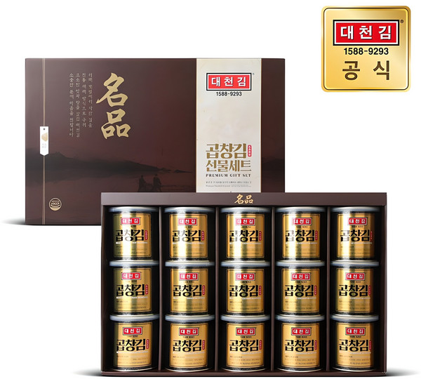 [S715] 대천김 명품 캔김 세트 30g 15캔, 1개, 단품