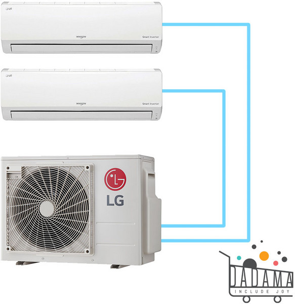 LG 벽걸이 투인원 에어컨 휘센 1등급 인버터 올인원 6평+6평 2in1 3in1 4in1, 올인원에어컨, LG 06평+06평(1등급)