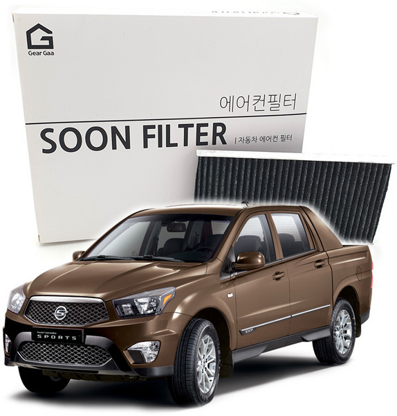 기어가 숯 알갱이 활성탄 코란도 스포츠 에어컨필터, S04L 1개