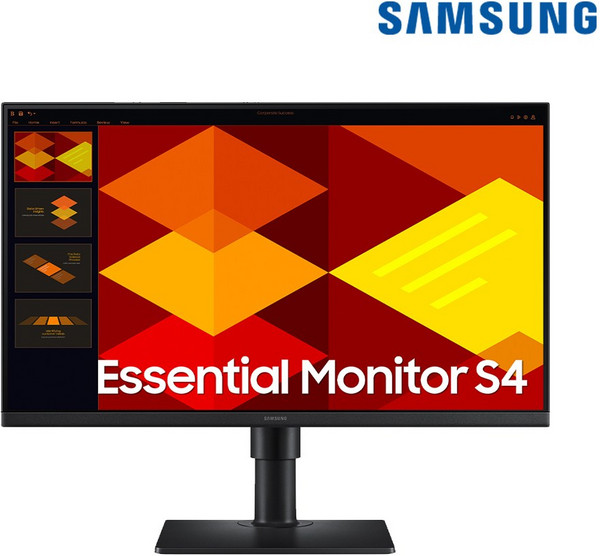 삼성전자 S4 S40GD S24D400 60.4cm(24인치) IPS 평면 피벗 에센셜 모니터, LS24D400GAKXKR, 60.4cm
