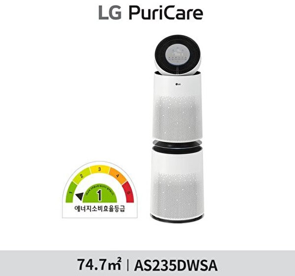 LG전자 ★1등급★(23형)LG 퓨리케어 360° 공기청정기 플러스 AS235DWSA, 없음, 크리미스노우