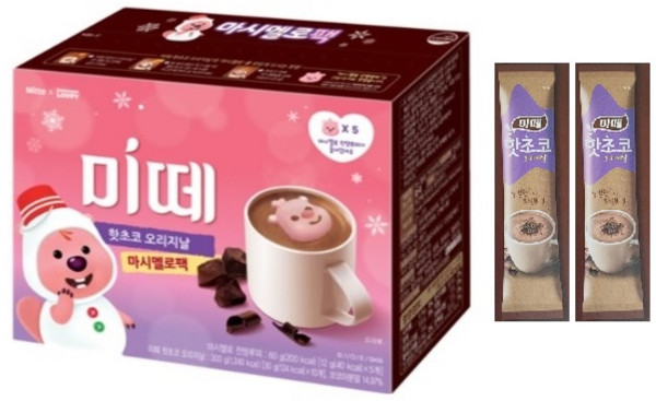 기획 한정판 미떼 핫초코 잔망루피 마시멜로 에디션, 30g
