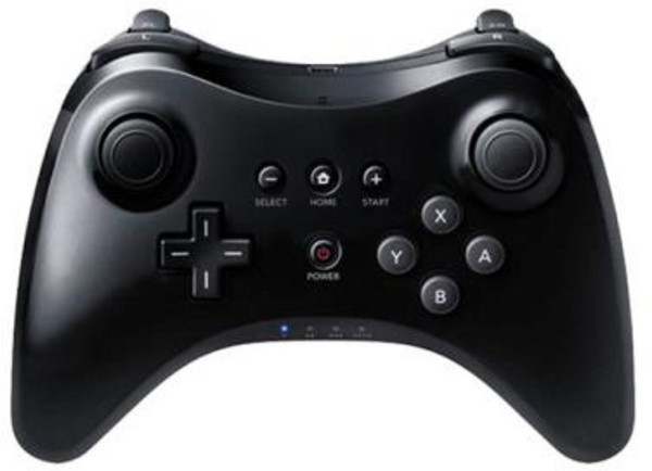 닌텐도 Wii U 프로 컨트롤러 무선 클래식 조이스틱 게임 패드 듀얼 아날로그 원격 wii, 1개, 02 Black