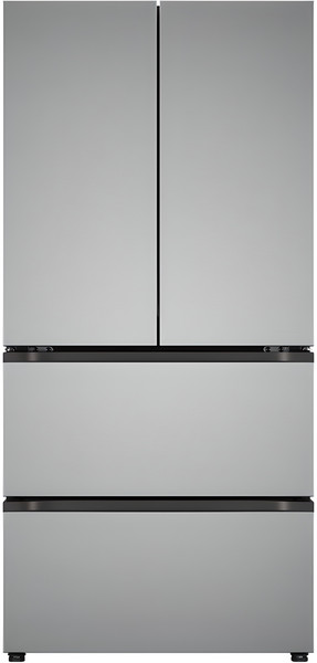 [색상선택형] LG전자 오브제 505L 컨버터블 스탠드형 4도어 김치냉장고 메탈 김치톡톡 방문설치, 프라임실버, Z509MPSF13