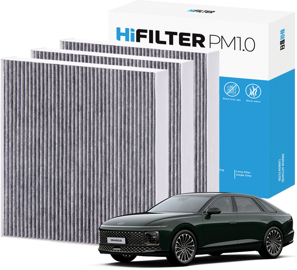 2+1 하이필터 PM1.0 활성탄 자동차 에어컨필터 현대, 3개, 디 올 뉴 그랜저 GN7 (7세대) H10L112