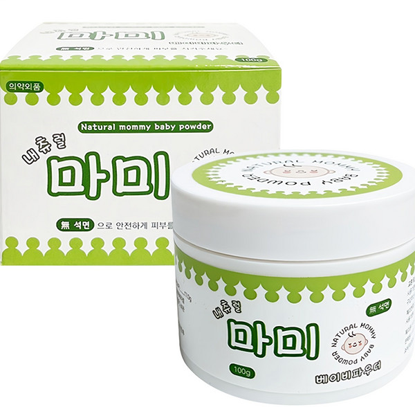 내츄럴마미 베이비 파우더 무석면 땀띠방지, 100g, 1개