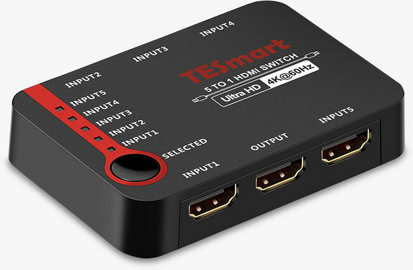 티이스마트 5포트 HDMI 스위치 4K 60Hz, HSW0501A1U
