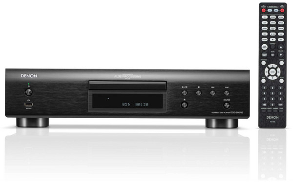 데논 DCD-900NE CD 플레이어(DAC 마스터 클럭 설계 USB 입력 DSD FLAC 재생), 실버