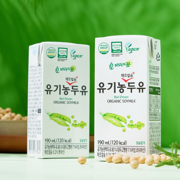 바리의꿈 유기농 두유, 190ml, 80개