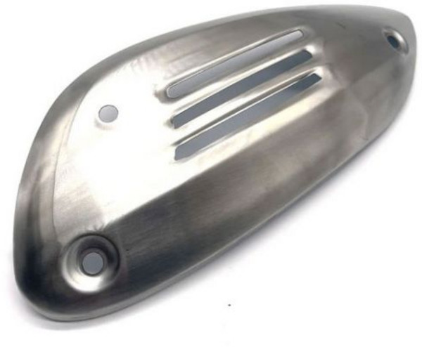 GTS GTV GTE 125 250 300 오토바이 알루미늄 배기 파이프 커버 머플러 열 차폐 VESPA GTS125 GTS250 GTS300 2013-2023 에 적합, Silver, 1개