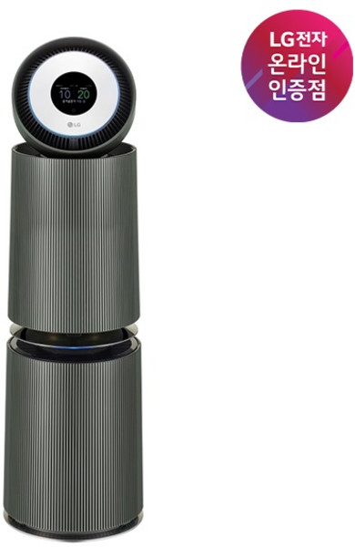 [LG전자] 퓨리케어 오브제컬렉션 360° 2단 공기청정기 UV살균 [네이처그린/AS354NG3A]