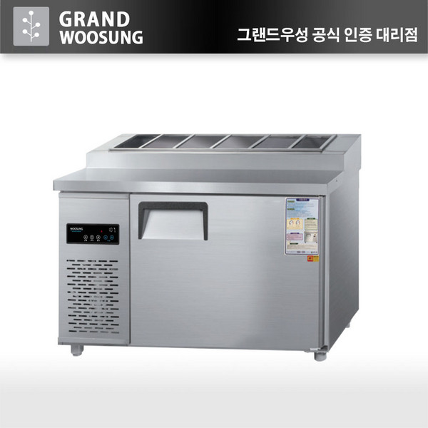 우성 김밥냉장고 1200 테이블 업소용 냉장고 CWS-120RBT 디지털, 메탈, 우측