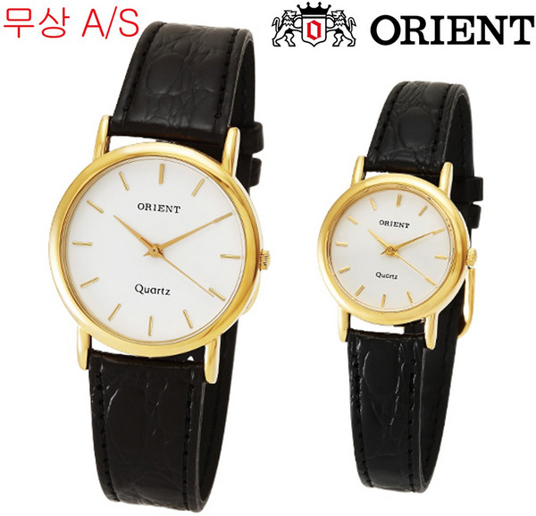 ORIENT[오리엔트] 국산 천연가죽 밴드 클래식 정장 가죽밴드 손목시계