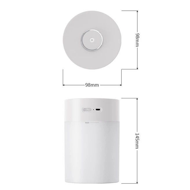 신지모루 오퓨리엠 테이블 미스트 USB 무드등 미니 가습기 600ml, OPRM_MIST_TBL_WT_SJM, 화이트