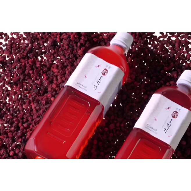문경몰 무설탕 순오미자 원액, 1L, 2개입, 1세트