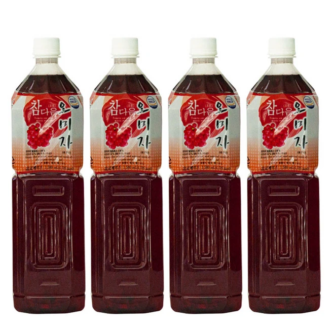 참다음 오미자, 1.5L, 4개